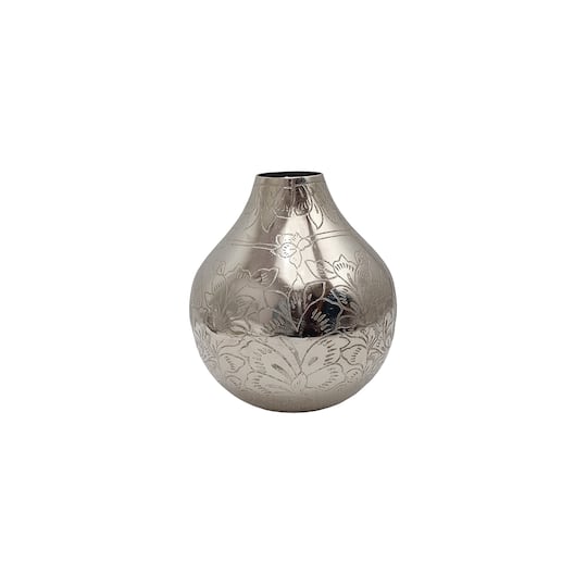 Etched Metal Vase by Ashland